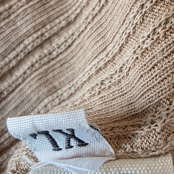 Rudy Jude Beige Ribbed Long Sleeve Top - Picture 6 of 7